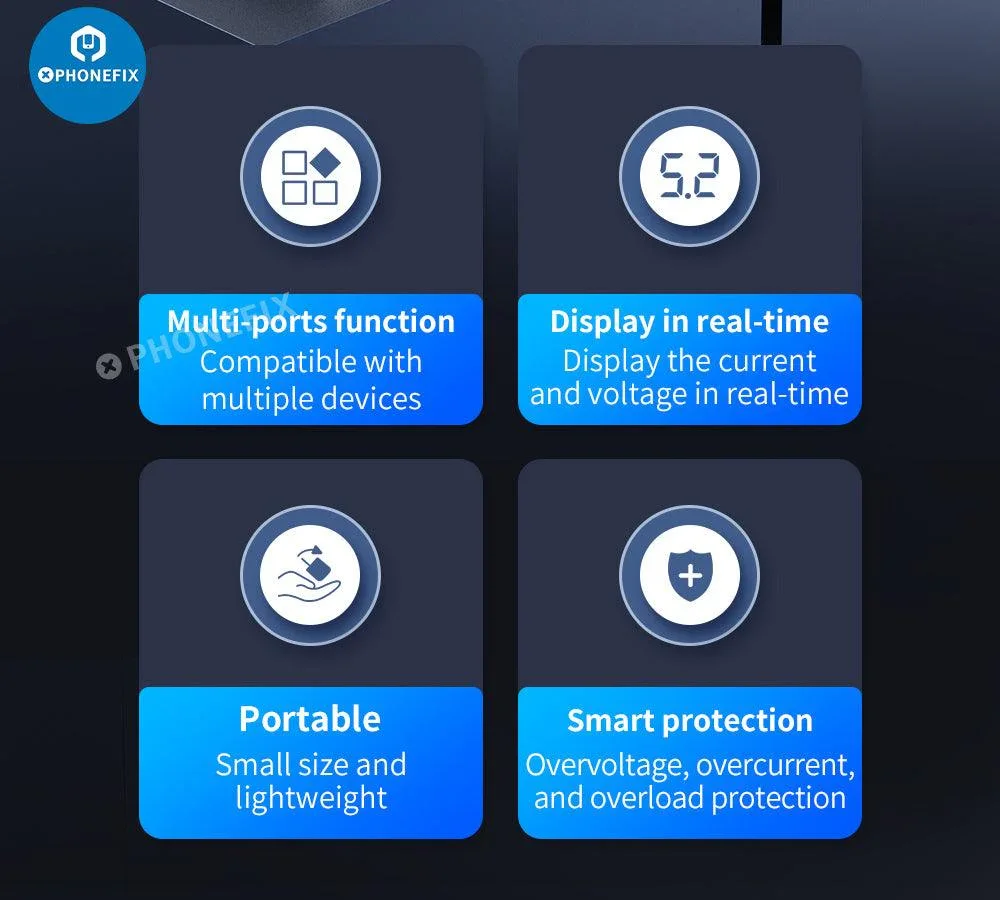 Multifunction Digits Display wireless Charging Desktop Power Supply - Image 22