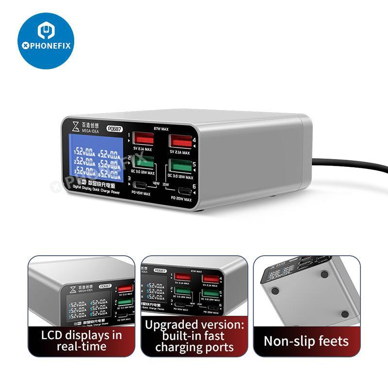Multifunction Digits Display wireless Charging Desktop Power Supply - Image 3