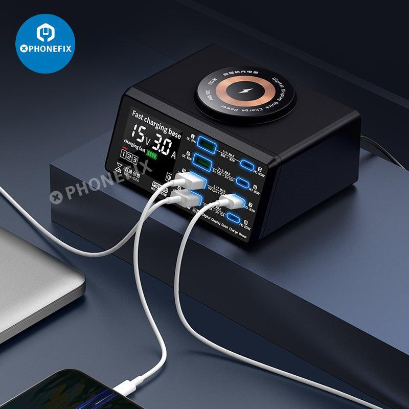 Multifunction Digits Display wireless Charging Desktop Power Supply - Image 5
