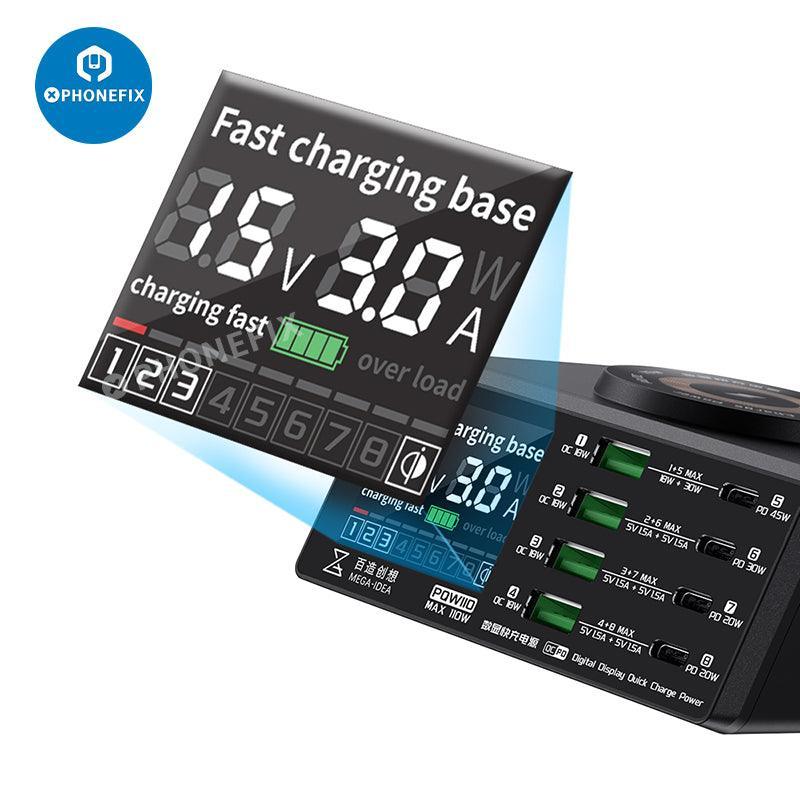 Multifunction Digits Display wireless Charging Desktop Power Supply - Image 7