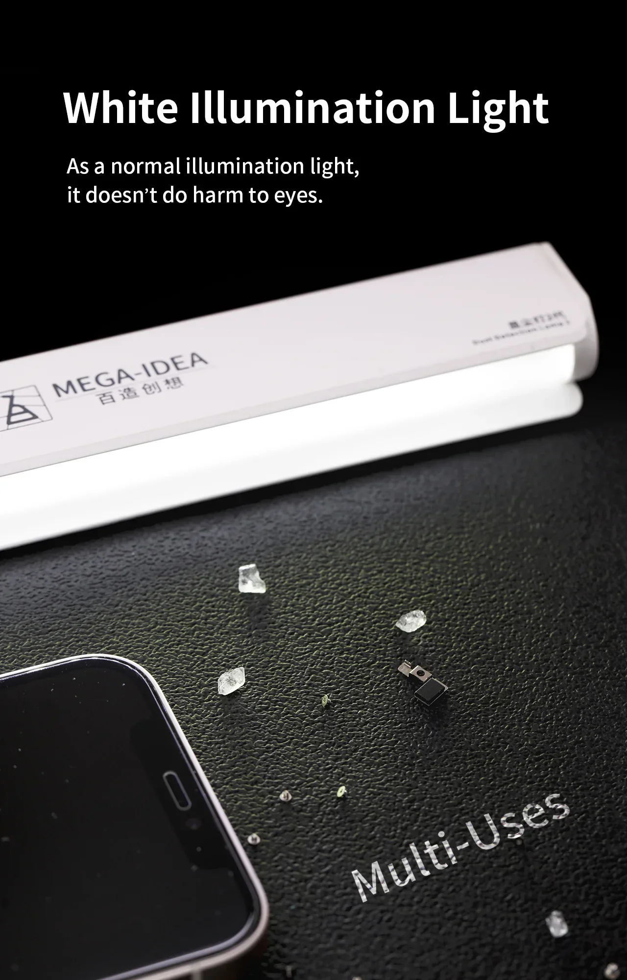 MEGA-IDEA ISee Dust Detection Lamp Phone Screen Cleaning - Image 8