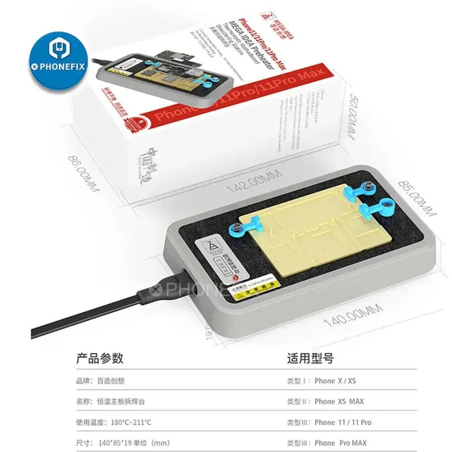 MEGA-IDEA Preheater PCB Soldering Platform For iPhone X-11Pro Max - Image 5