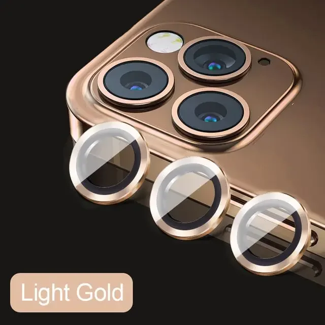Metal Full Cover Camera Lens Protectors For iPhone 11-13ProMax - Image 27