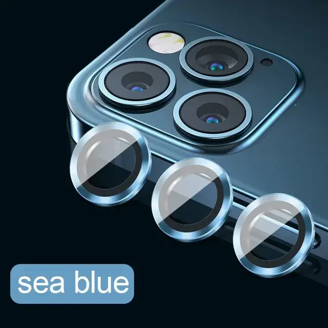 Metal Full Cover Camera Lens Protectors For iPhone 11-13ProMax - Image 32
