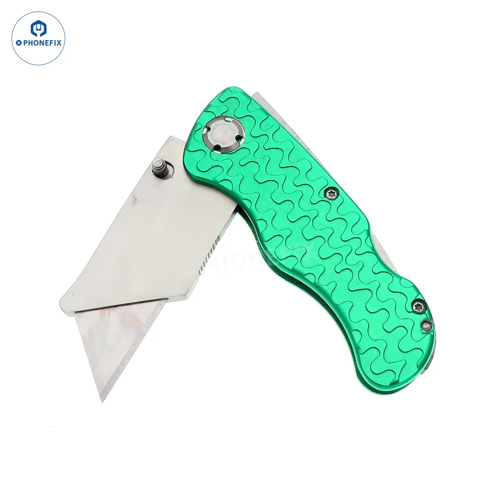 Metal-Handled Multifunctional Folding Utility Knife - Image 2