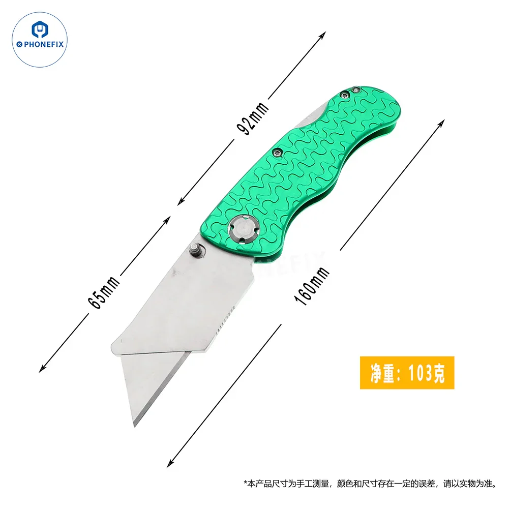 Metal-Handled Multifunctional Folding Utility Knife - Image 5
