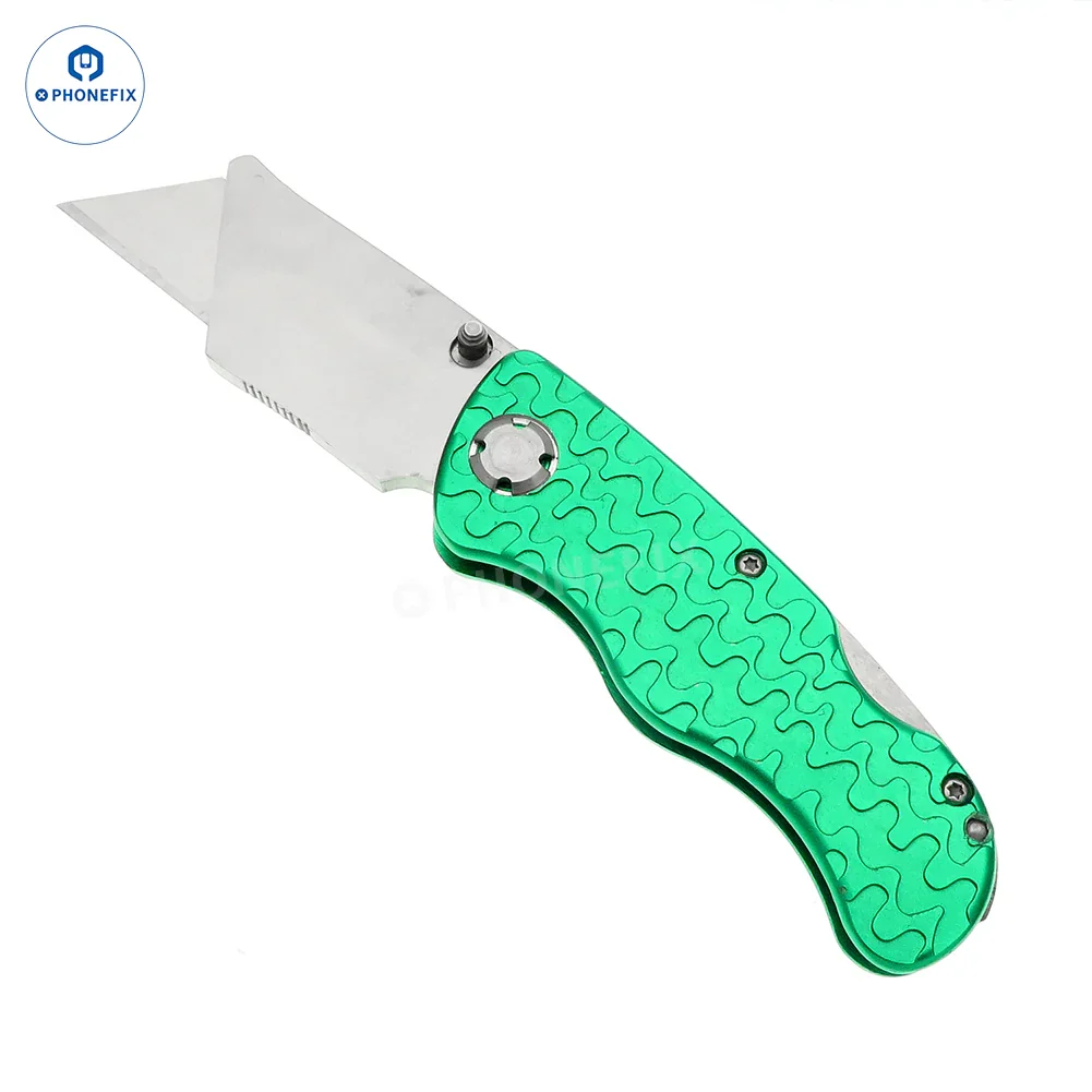 Metal-Handled Multifunctional Folding Utility Knife - Image 6