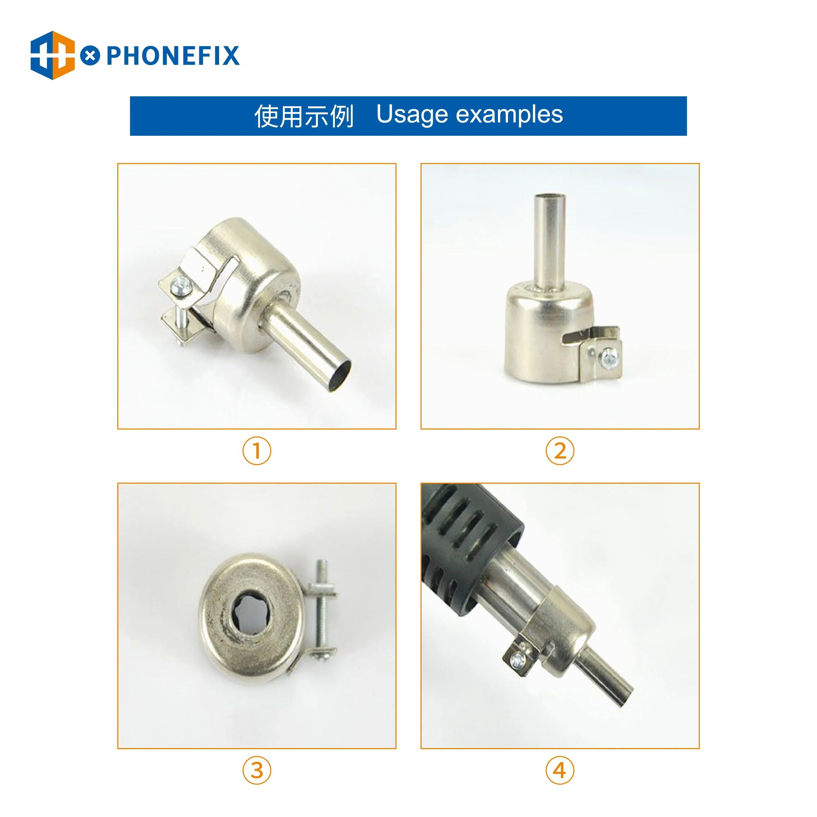 Metal Resisting Nozzle Sleeve for 850 Series BGA Rework Station - Image 7