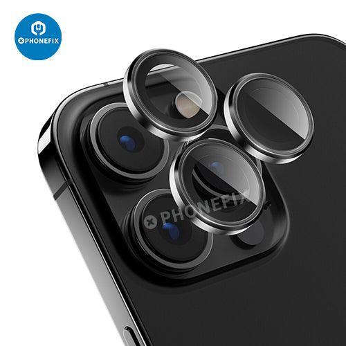 Metal Ring Tempered Glass iPhone 13-14 Series Camera Lens Protector - Image 17