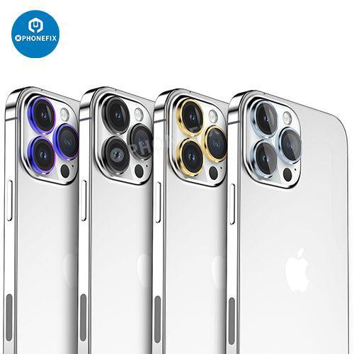 Metal Ring Tempered Glass iPhone 13-14 Series Camera Lens Protector - Image 9