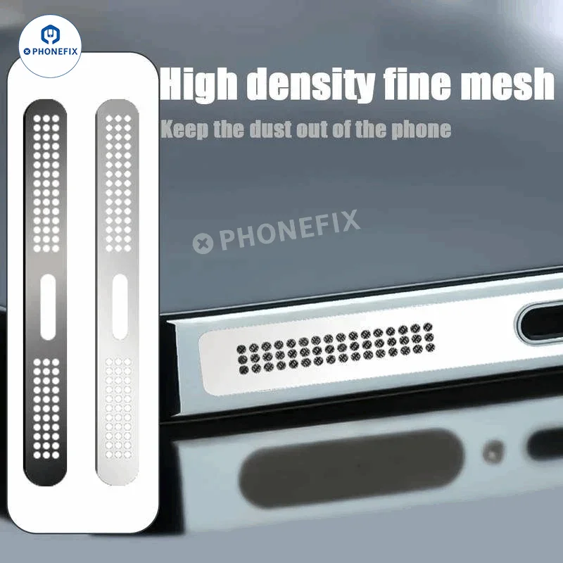 Metal Speaker Dustproof Net Sticker For iPhone 11-16 Pro Max - Image 3