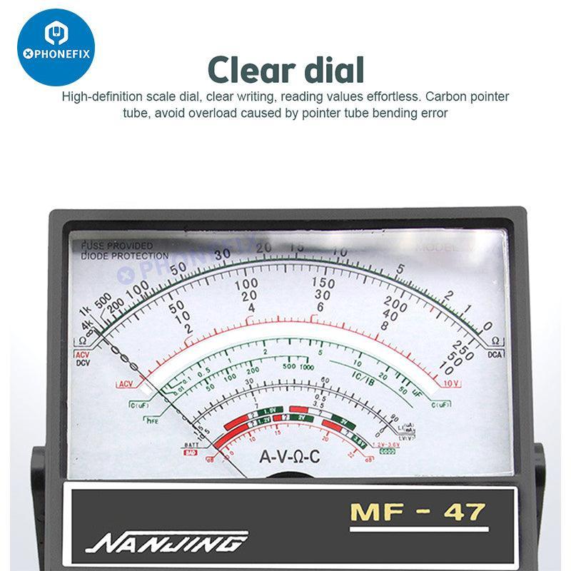 MF47 Pointer Multimeter Capacitance Resistance Tester With Buzzer - Image 2