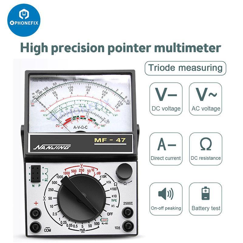 MF47 Pointer Multimeter Capacitance Resistance Tester With Buzzer - Image 3