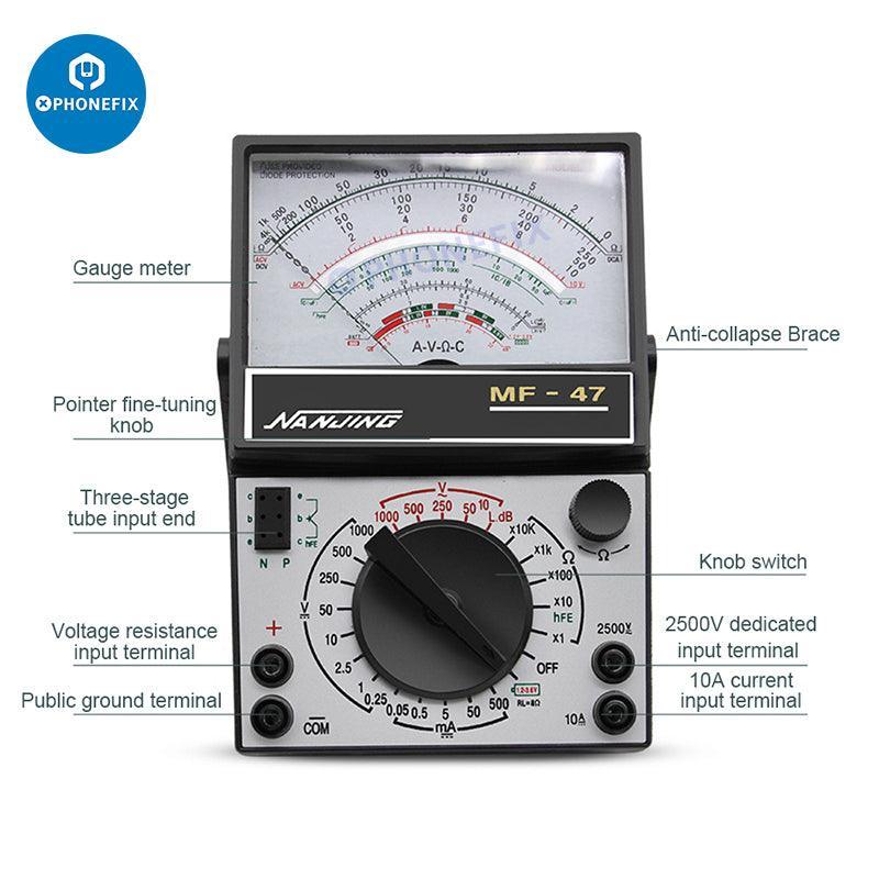 MF47 Pointer Multimeter Capacitance Resistance Tester With Buzzer - Image 5