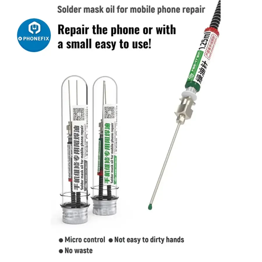 Micro Control Green/Black Solder Mask Oil For Phone PCB Repair - Image 2