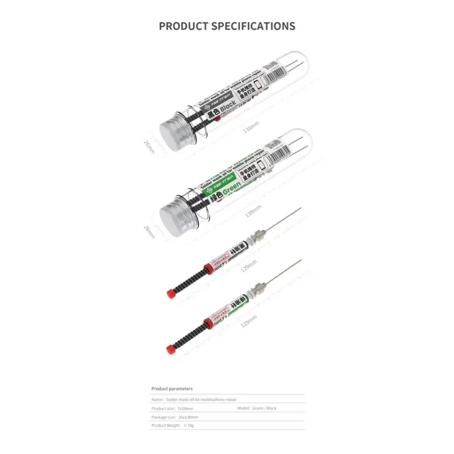 Micro Control Green/Black Solder Mask Oil For Phone PCB Repair - Image 7