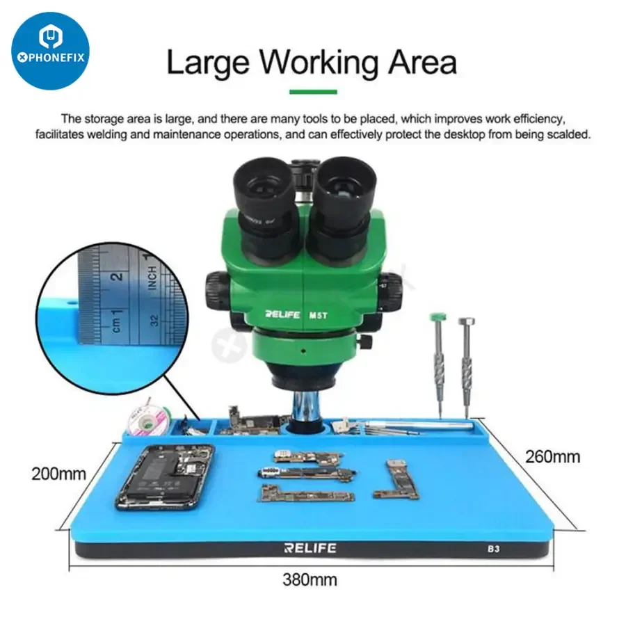 Microscope Base Pad Maintenance Platform Mat for PCB Soldering Repair - Image 8
