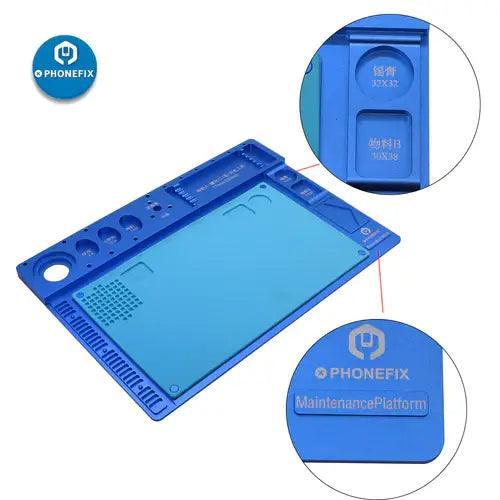 Microscope Fixed Base Aluminum Alloy Pad PCB Soldering Repair Mat - Image 15
