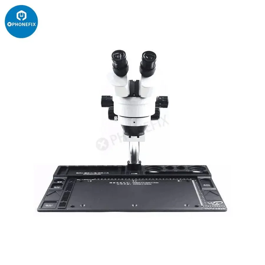 Microscope Fixed Base Aluminum Alloy Pad PCB Soldering Repair Mat - Image 7