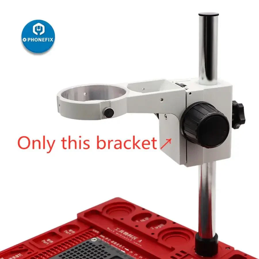 Microscope Head Holder Adjustable Arm Stand Fixture 76mm Focus Bracket - Image 4