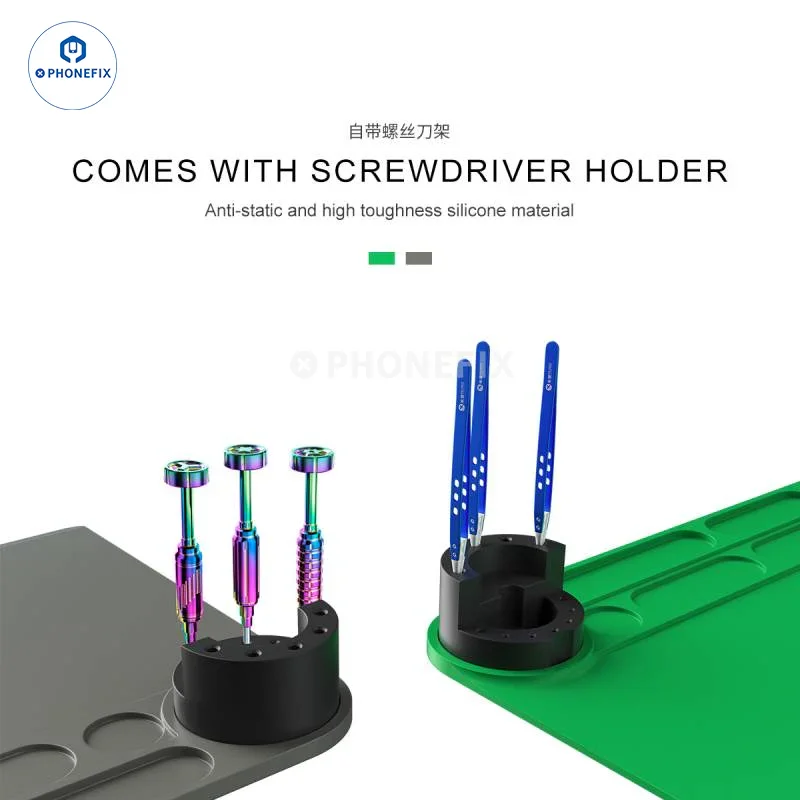 Mijing FM-11 FM-12 Silicone Pad With Phone Screwdriver Holder - Image 2