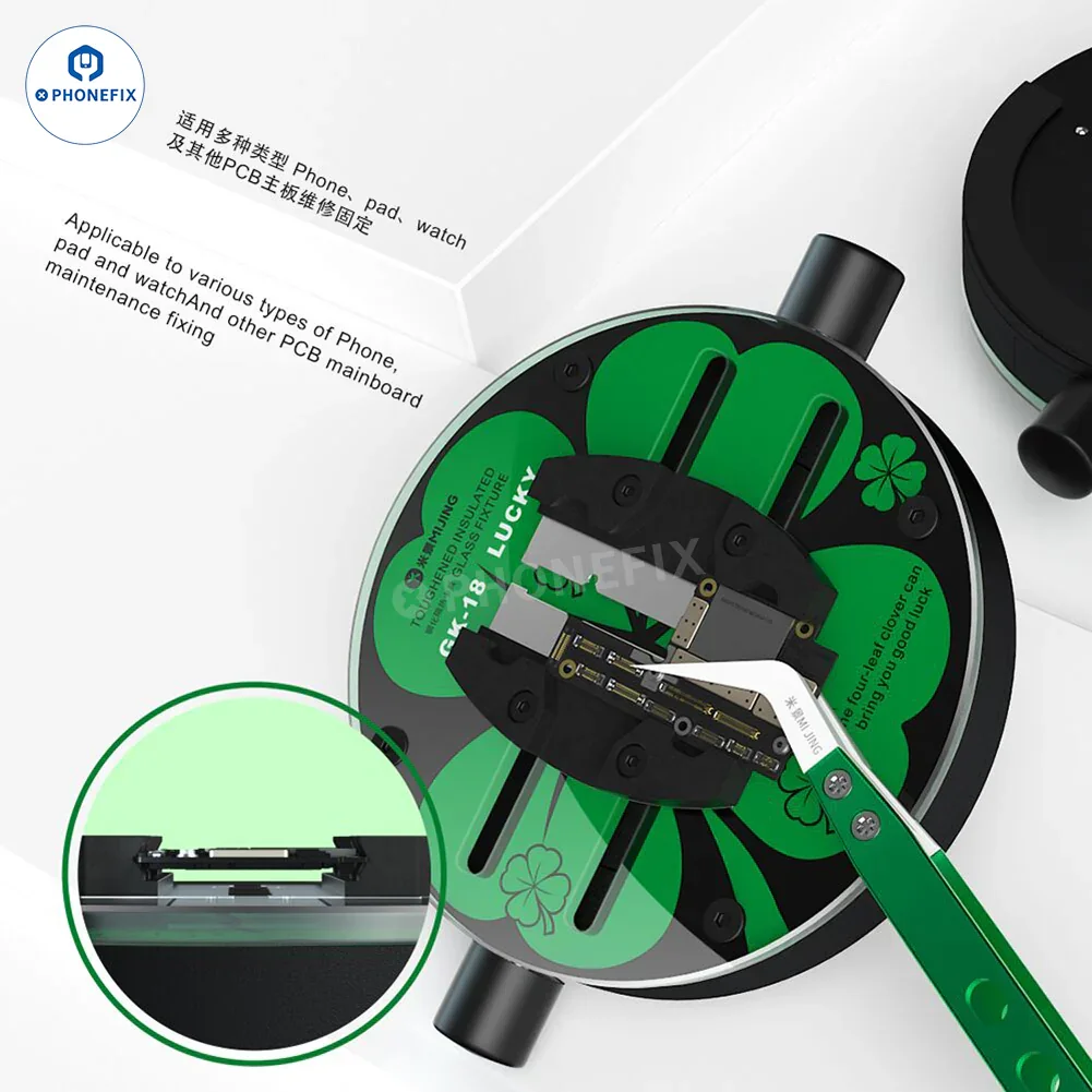 MiJing GK11-19 Motherboard Repair Fixture With Insulated Glass - Image 21