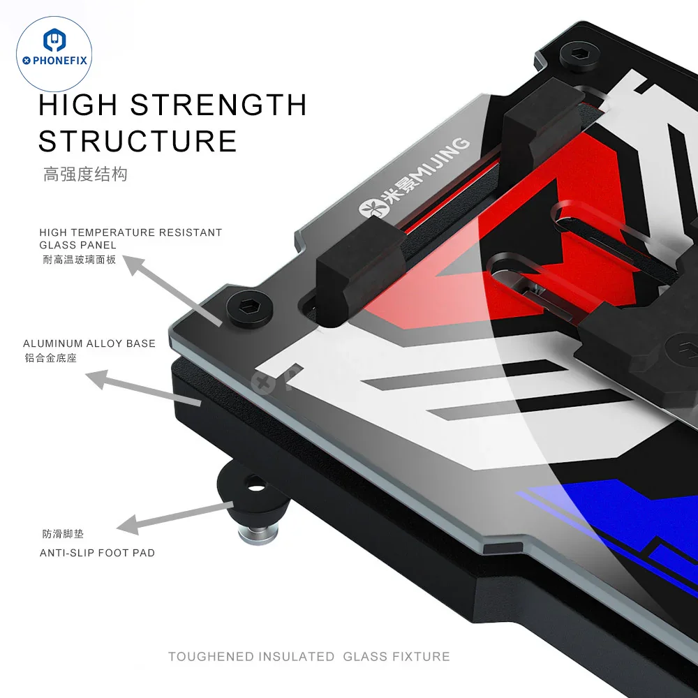 MiJing GK11-19 Motherboard Repair Fixture With Insulated Glass - Image 4
