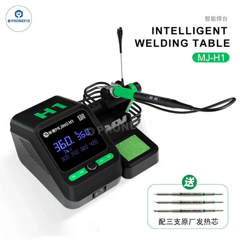 MIJING H1 Digital Soldering Station Compatible T210 T115 T245 Handle - Image 4