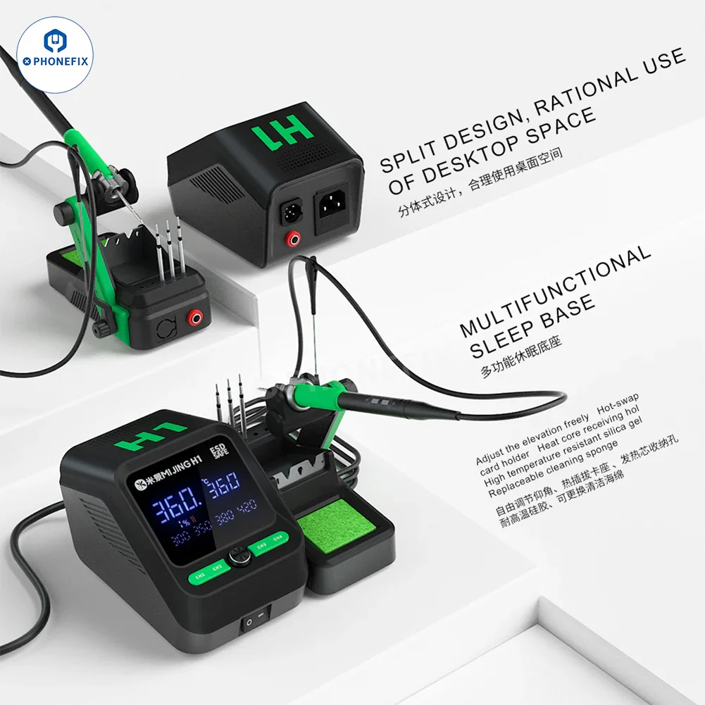 MIJING H1 Digital Soldering Station Compatible T210 T115 T245 Handle - Image 5