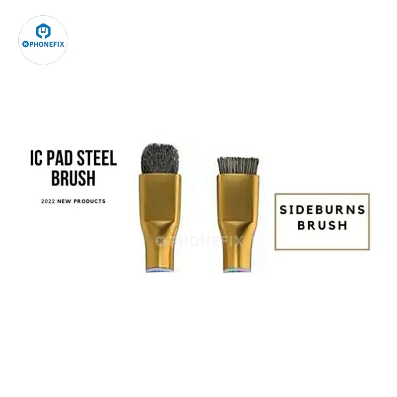 MiJing IC Pad Cleaning Steel Sideburns Brush 2Pcs/Box - Image 11