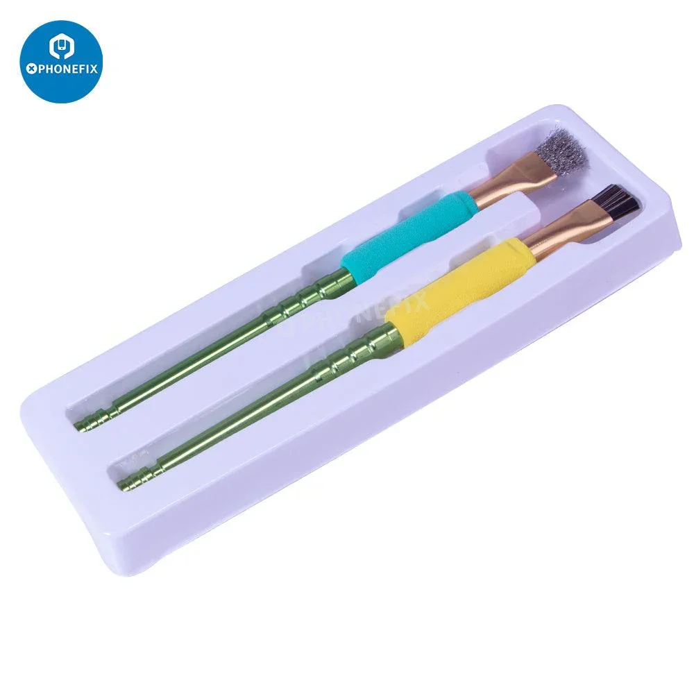MiJing IC Pad Cleaning Steel Sideburns Brush 2Pcs/Box - Image 5