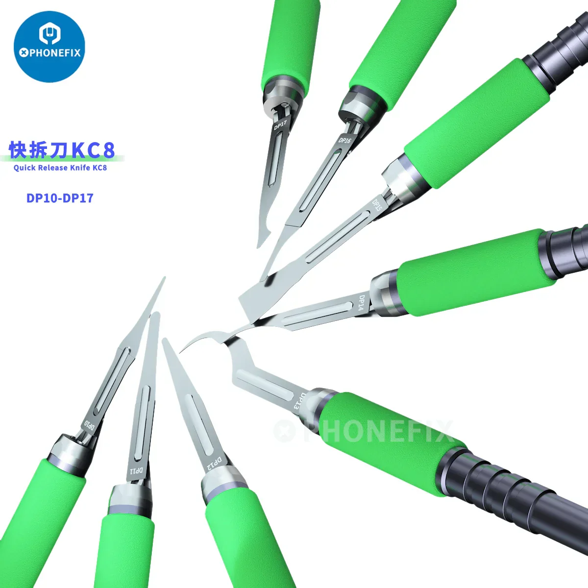 Mijing KC8 Quicky Glue Removal Blade Set CPU Disassemble Knife - Image 3
