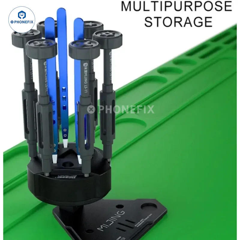 MIJING SN-13 Rotating Wheel Screwdriver Tweezers Storage Rack - Image 2