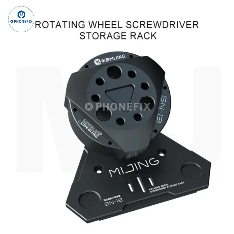MIJING SN-13 Rotating Wheel Screwdriver Tweezers Storage Rack - Image 3