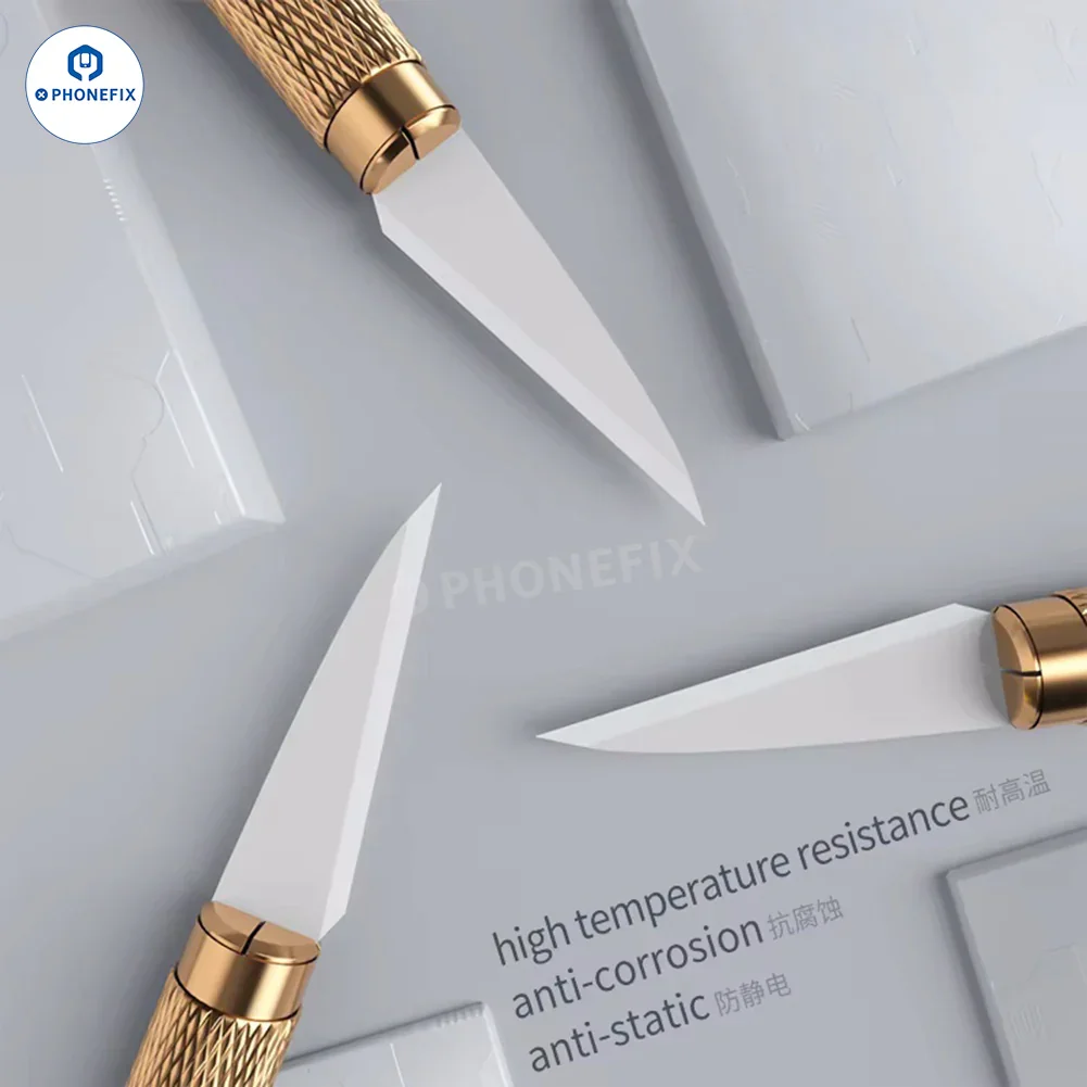 MIJING TC-10 Ceramic Knife Suit Carving Blade IC Glue Removal - Image 4