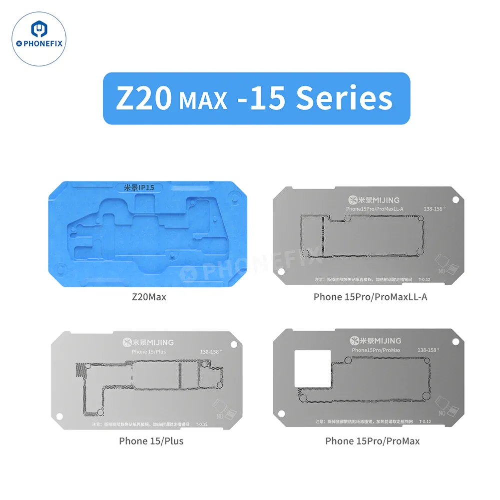 Mijing Z20 Max/Pro iPhone X-17 Pro Max Middle Frame Reballing Platform - Image 10