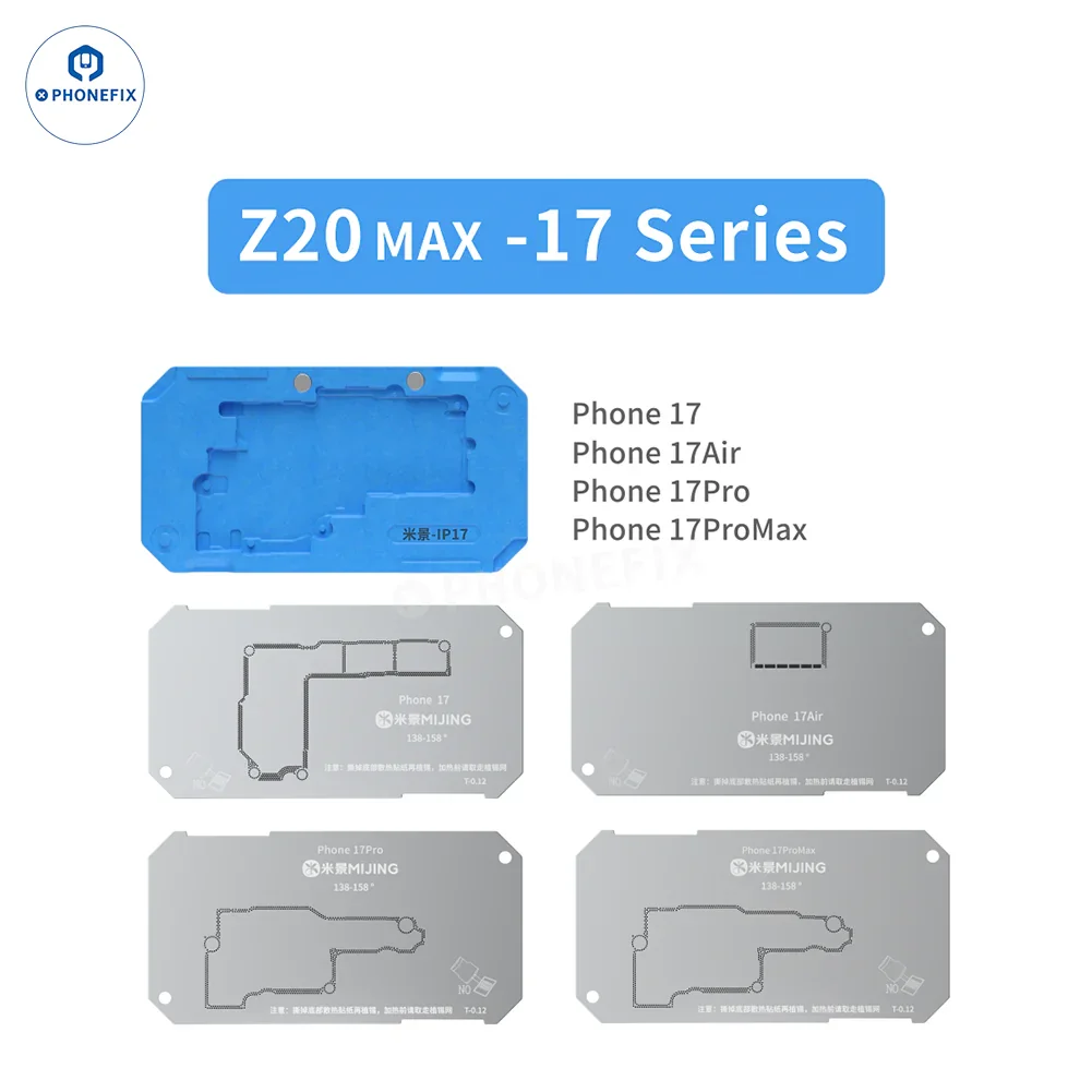Mijing Z20 Max/Pro iPhone X-17 Pro Max Middle Frame Reballing Platform - Image 12