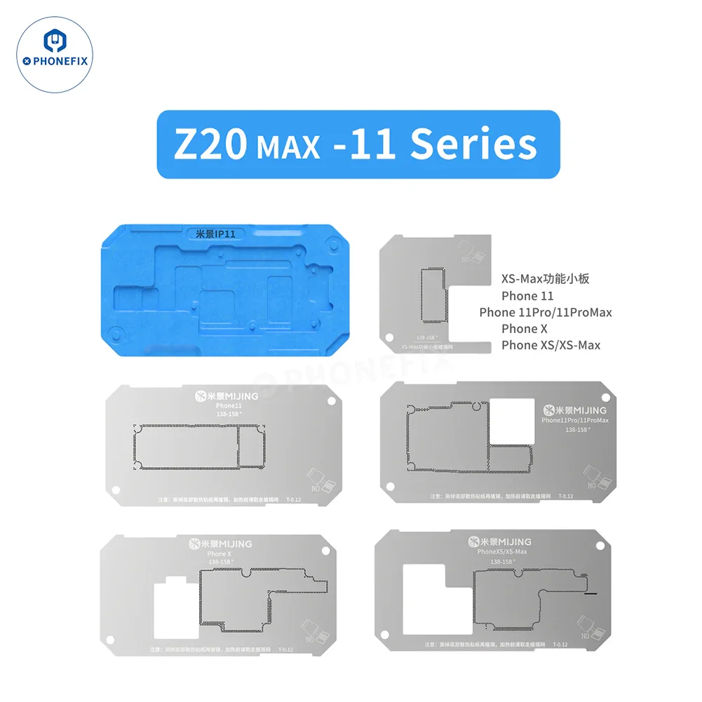 Mijing Z20 Max/Pro iPhone X-17 Pro Max Middle Frame Reballing Platform - Image 13