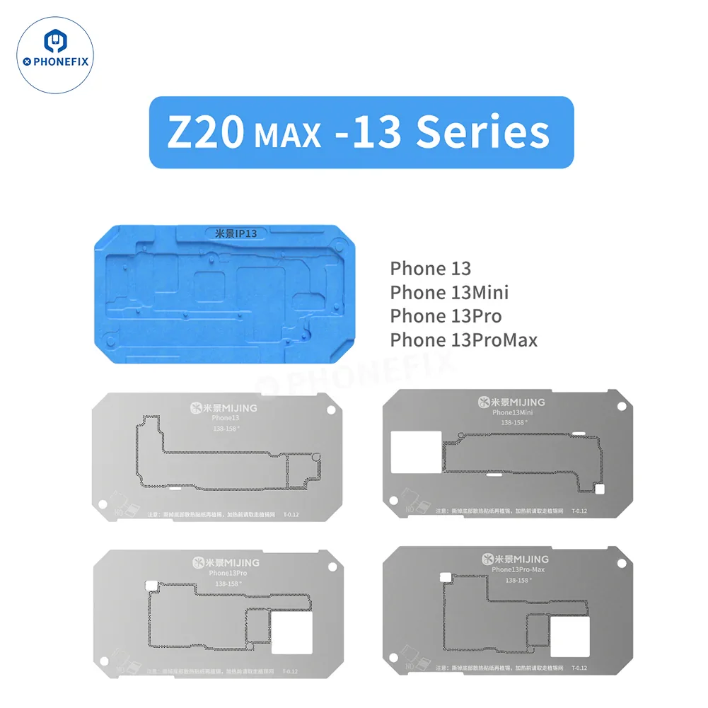 Mijing Z20 Max/Pro iPhone X-17 Pro Max Middle Frame Reballing Platform - Image 8