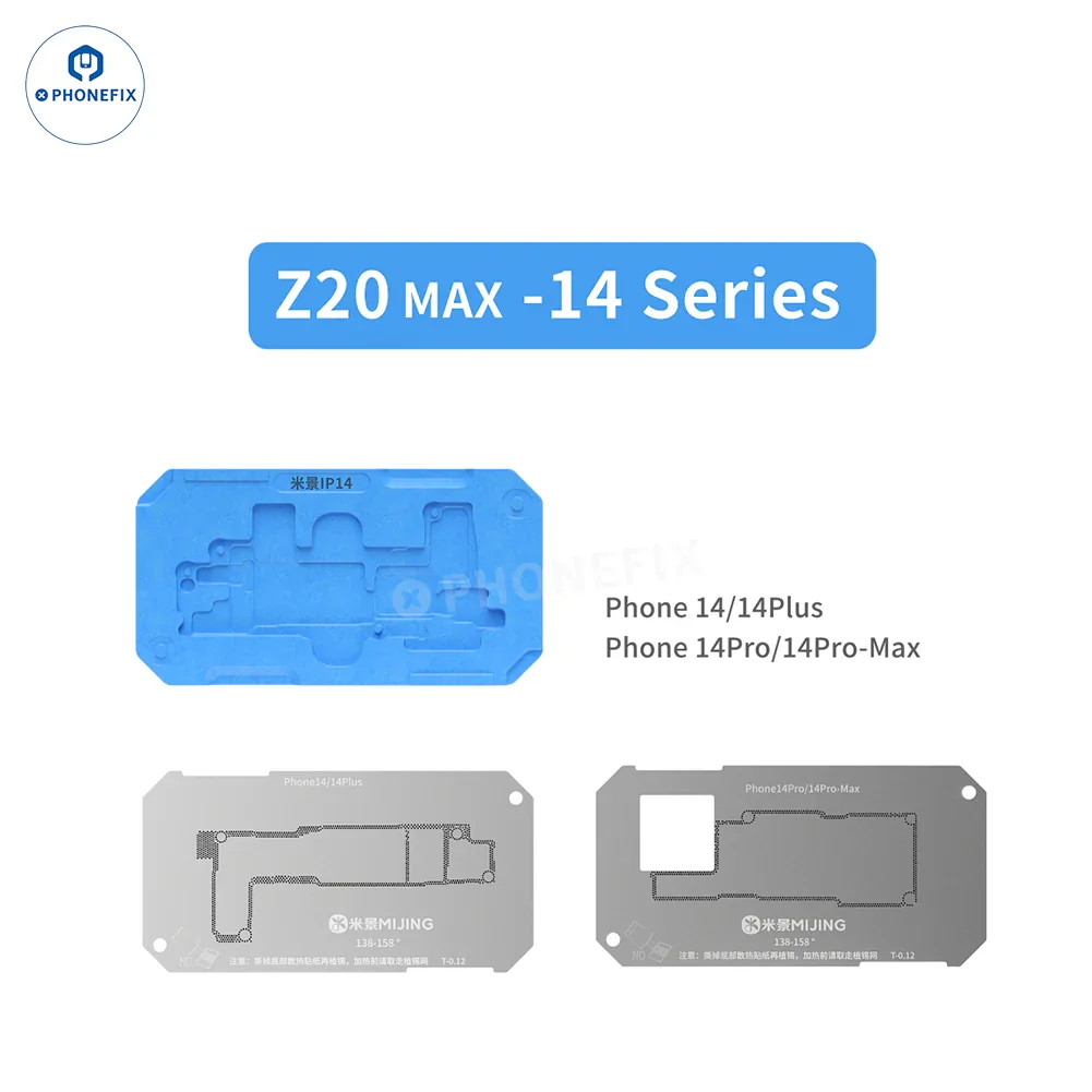 Mijing Z20 Max/Pro iPhone X-17 Pro Max Middle Frame Reballing Platform - Image 9