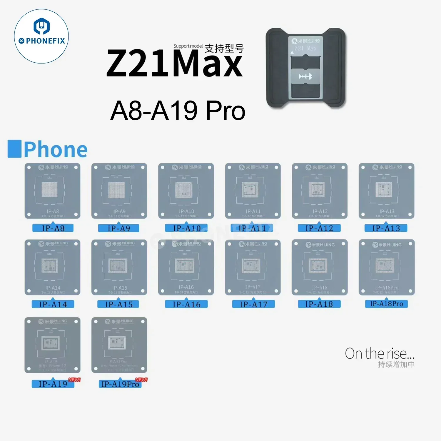 MIJING Z21 MAX CPU Reballing Stencil Station For iPhone Android - Image 2