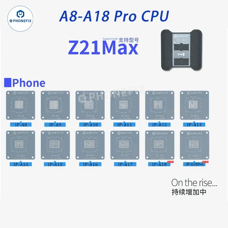 MIJING Z21 MAX CPU Reballing Stencil Station For iPhone Android - Image 9