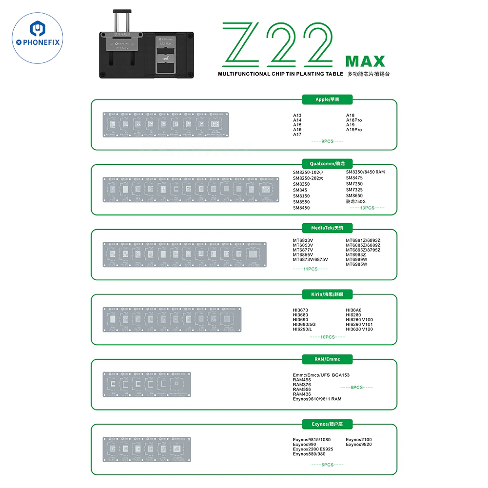 MIJING Z22MAX Reballing Platform/Glue Removal for iPhone Android - Image 4