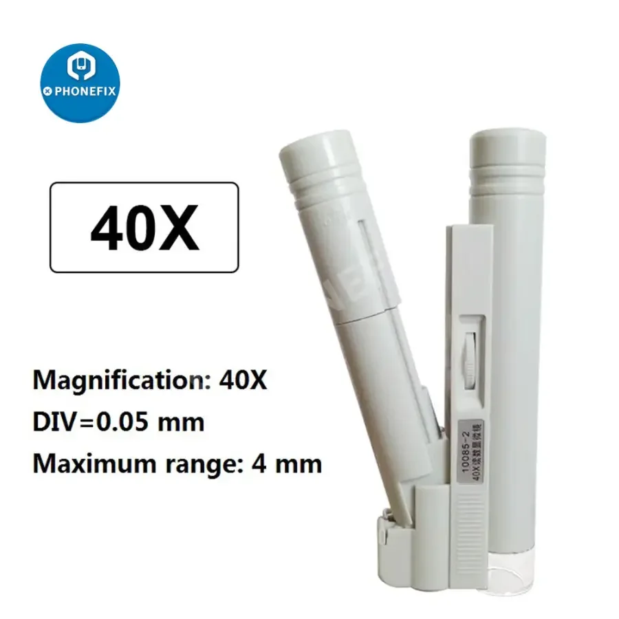 Mini Foldable LED Microscope Magnifier With Scale For Phone Repair - Image 10
