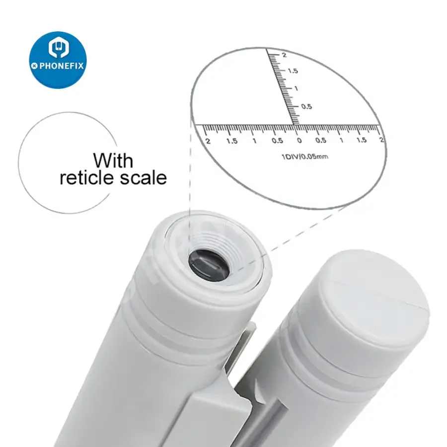 Mini Foldable LED Microscope Magnifier With Scale For Phone Repair - Image 5
