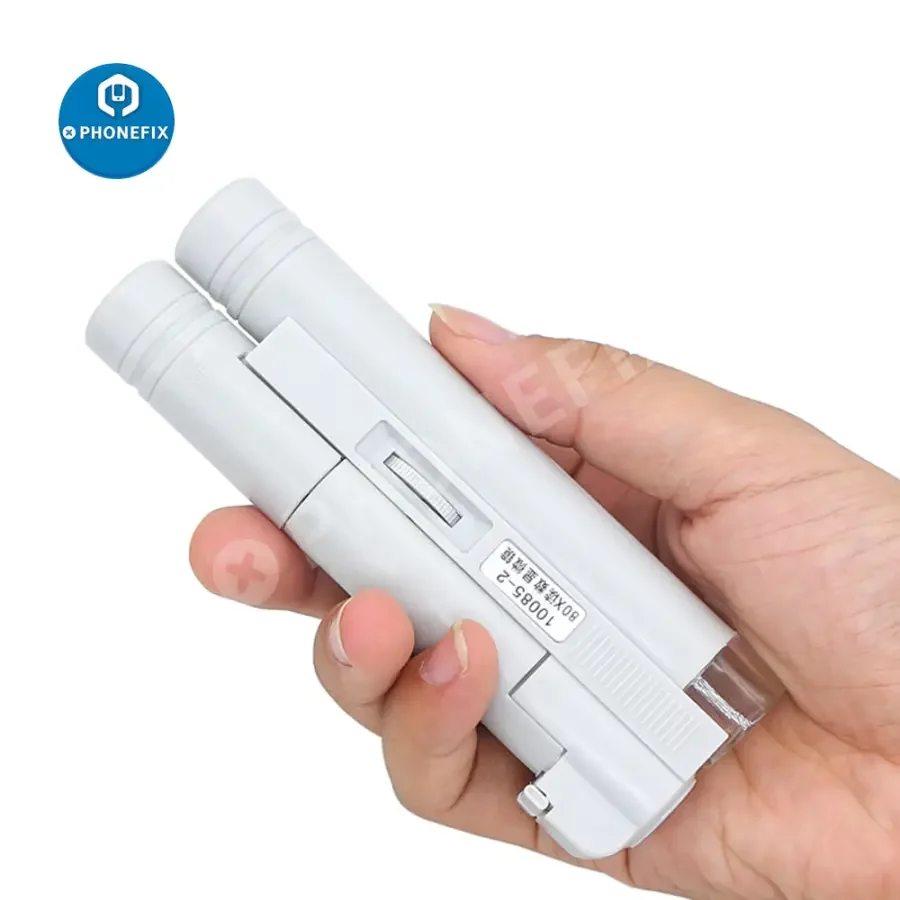 Mini Foldable LED Microscope Magnifier With Scale For Phone Repair - Image 7