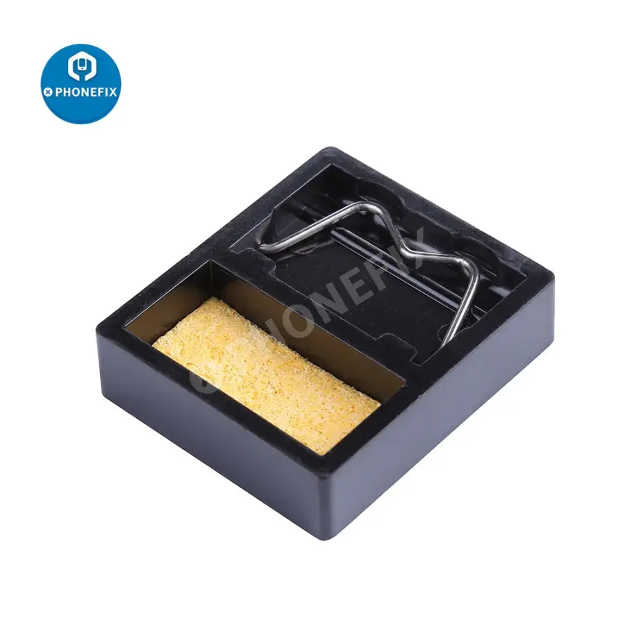 Mini Micarta Soldering Iron Stand Welding Solder Holder With Clean Sponge - Image 2