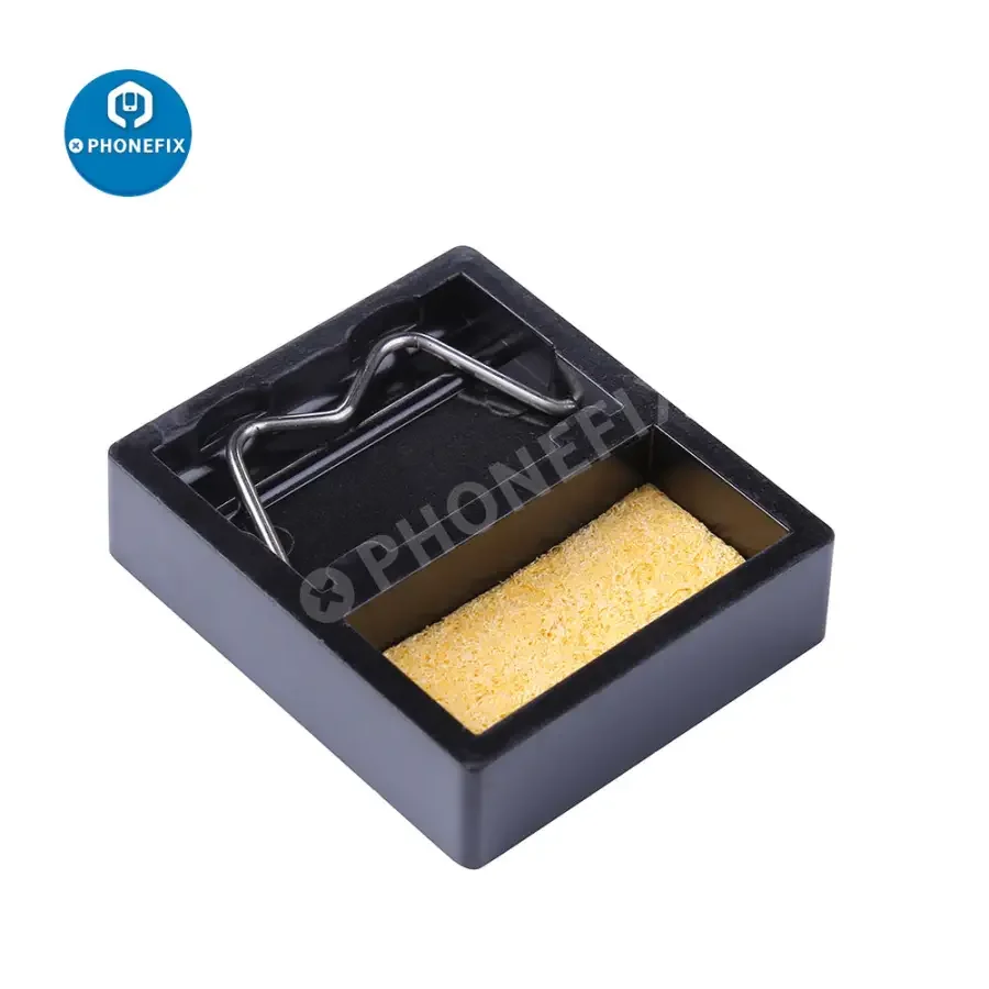 Mini Micarta Soldering Iron Stand Welding Solder Holder With Clean Sponge - Image 3