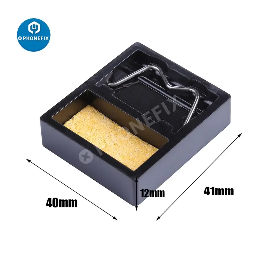 Mini Micarta Soldering Iron Stand Welding Solder Holder With Clean Sponge - Image 4