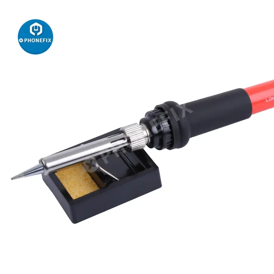 Mini Micarta Soldering Iron Stand Welding Solder Holder With Clean Sponge - Image 5